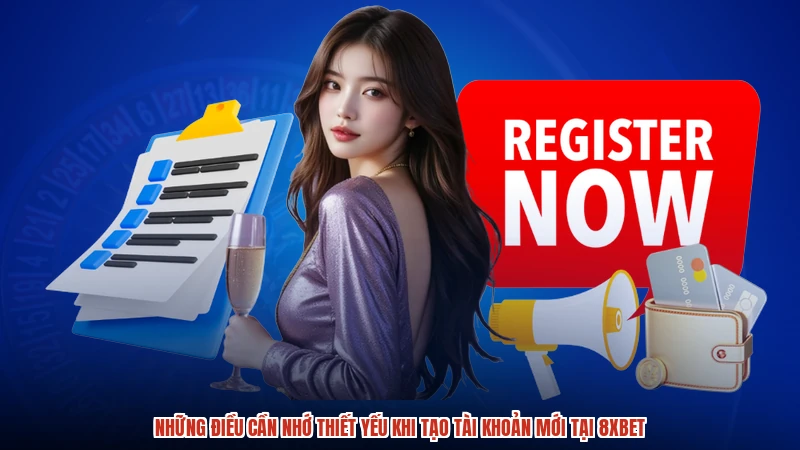 Những điều cần nhớ thiết yếu khi tạo tài khoản mới tại 8XBET